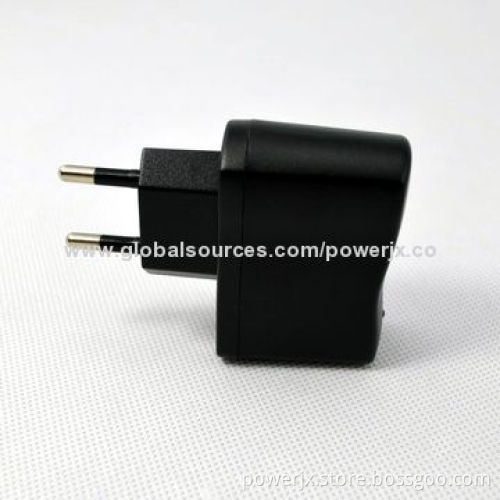 2 Pins Plug Designed 100% OEM Compatible 5V/1,000mA USB Adapter, Over-temperature Protection